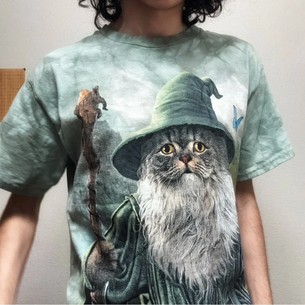 Scrunch tye-dye real cotton joke shirt